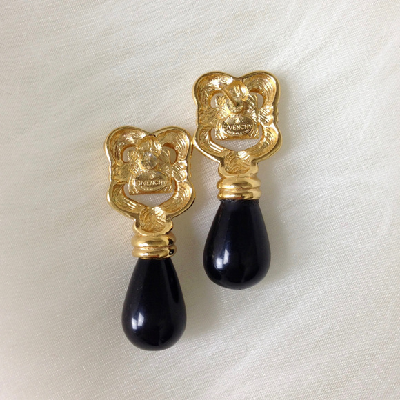 RARE ICONIC VINTAGE GIVENCHY EARRINGS - Picture 2 of 3